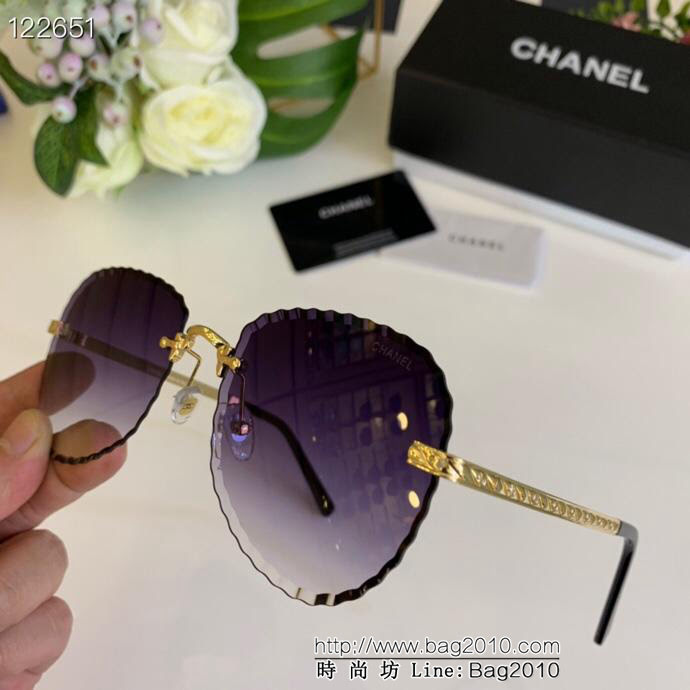 CHANEL香奈兒 女款墨鏡 玻璃花紋切割 質感非常棒 女款太陽鏡  lly1237